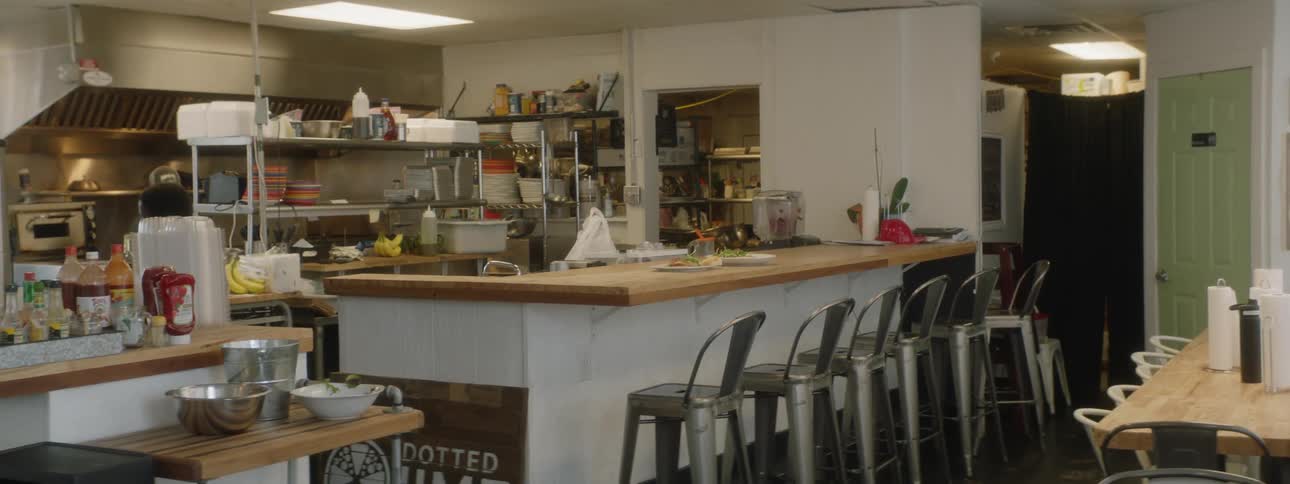 Inside view of a restaurant