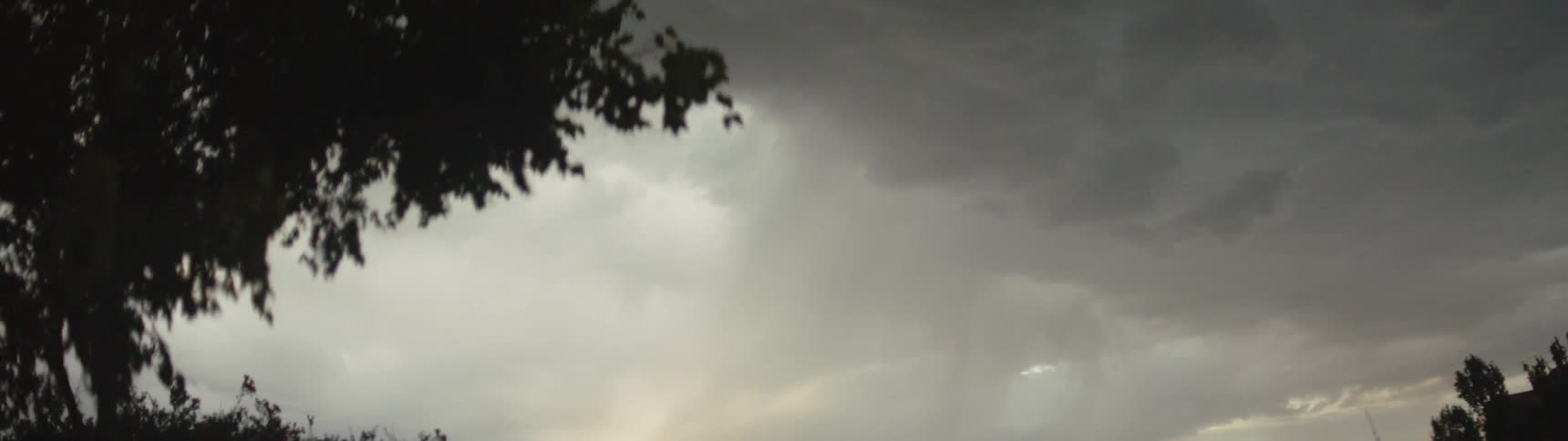 A storm is forming in the sky