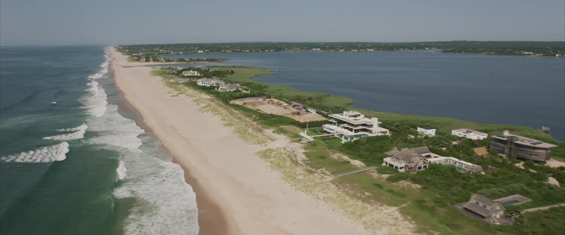 A beachside community of homes