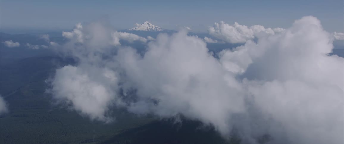 Views of the clouds above land