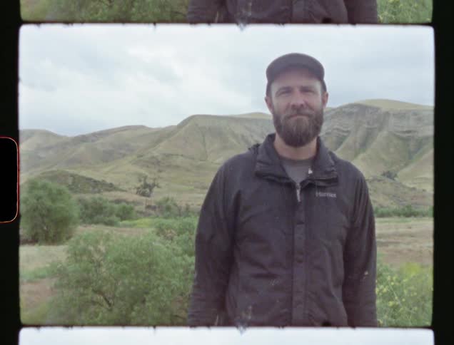Video footage of a man