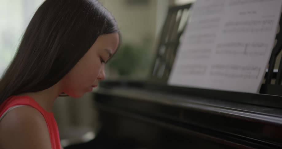 A child playing the piano