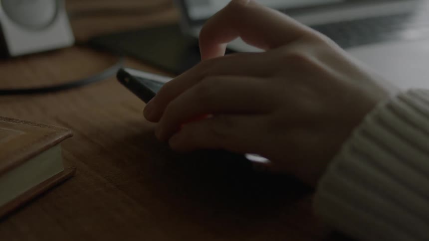 A person looking at their phone