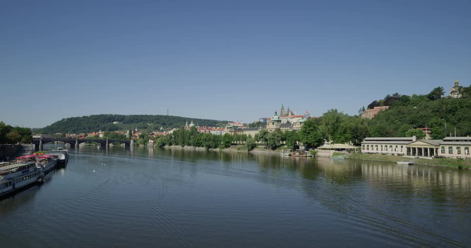 Landscape view of the waterfront and city
