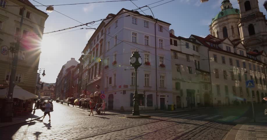 The corner of a city block during the day