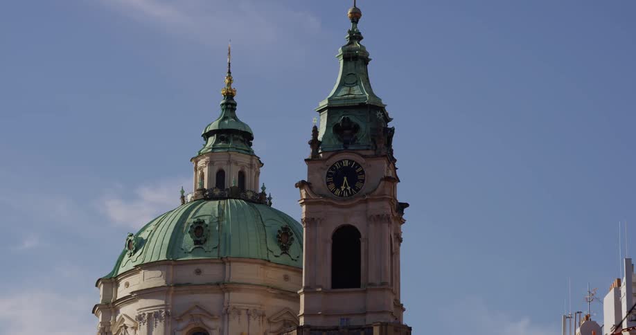 Dome of st nicholas church mala strana prague czechia