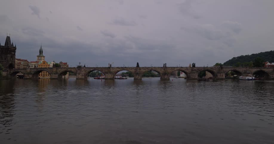 Landscape of a bridge and waterfront