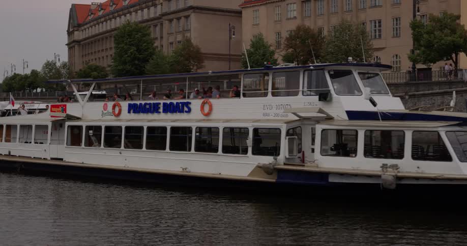 A ship is moving in the water