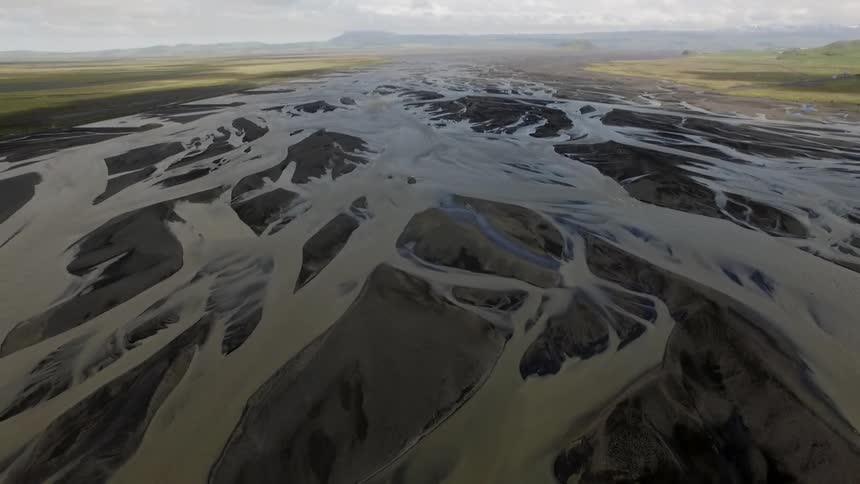 View of a large muddy plain