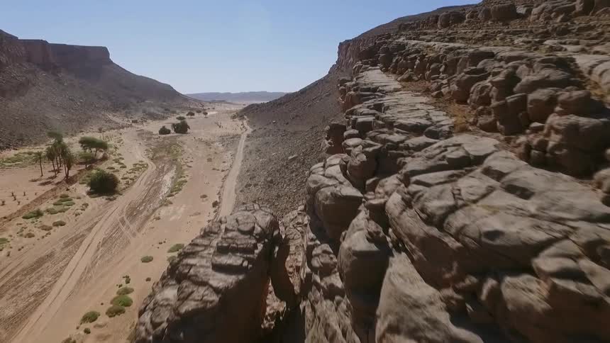 View of hills and deserted land