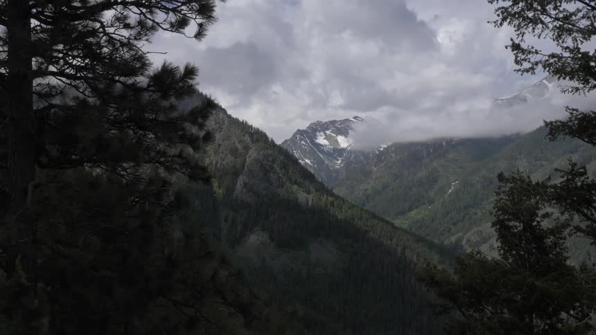 View of mountains in the distance