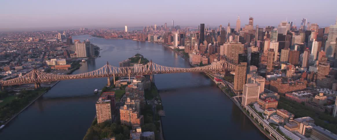 Aerial view of new york city