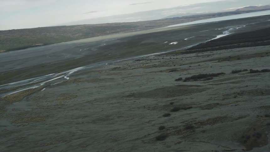 A river runs through plains
