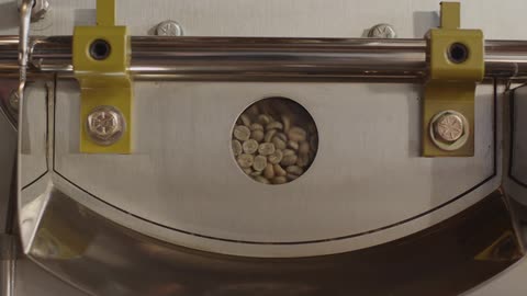 Peanuts spin inside a machine