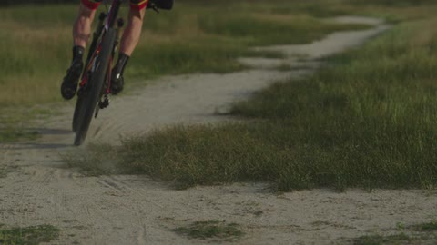 A person riding a bike