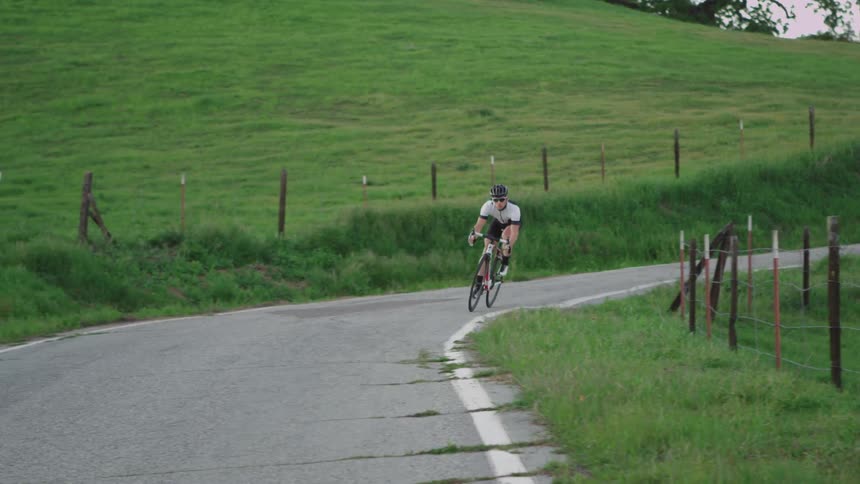 A person riding a bike