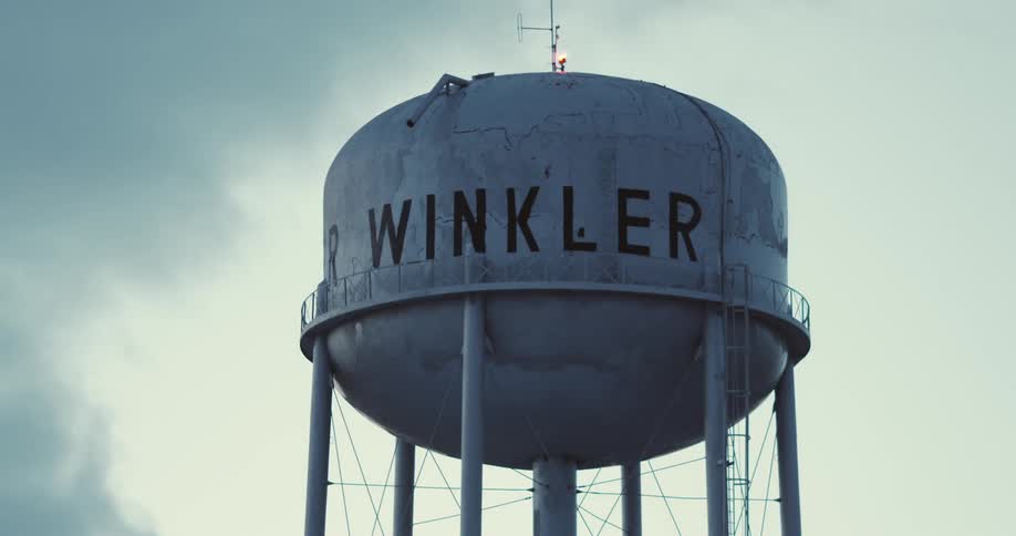 A view of winkler's water tower