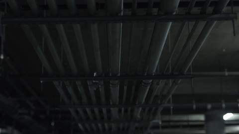 Pipes attached to the ceiling