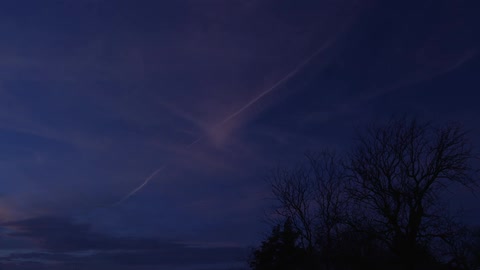Wispy clouds in the sky