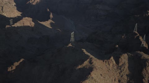 Power-lines on a mountain