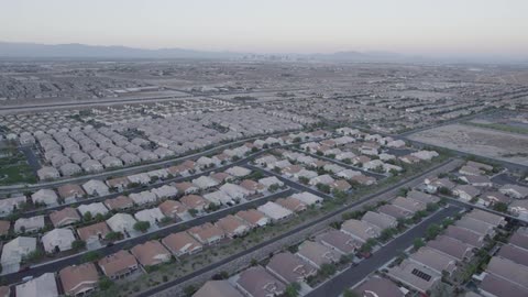 Neighborhoods are seen from above