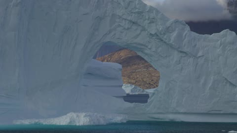 A large iceberg