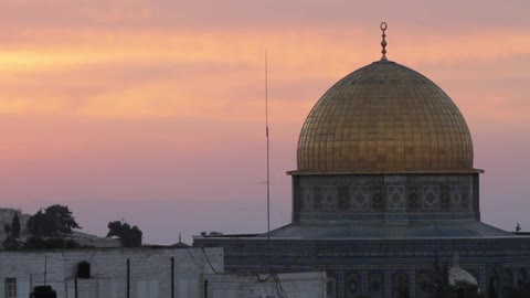 Morning rise over mosque