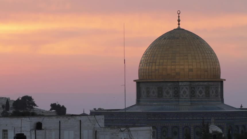 Morning rise over mosque