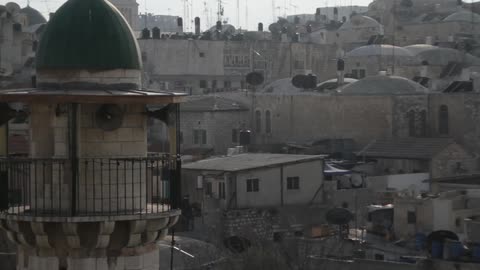 View of a city from a roof