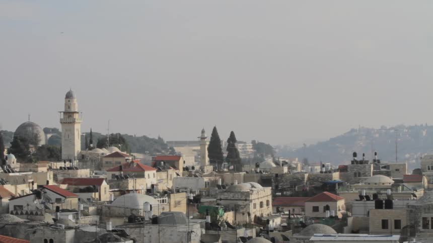 A city is seen from a high height