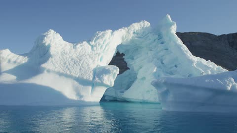Glaciers on a sunny day