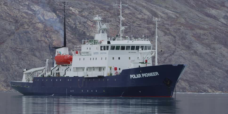 A large boat during the day