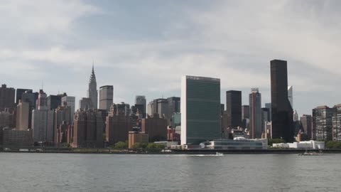 A city skyline