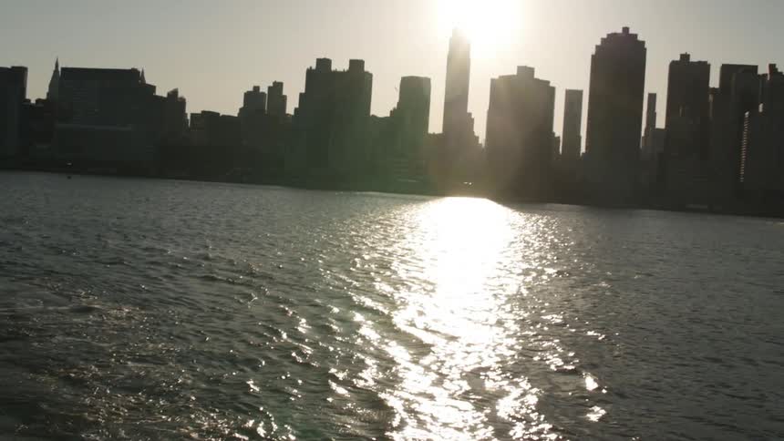 Sunlight reflecting off of the ocean