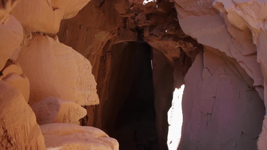 An entryway to a cave