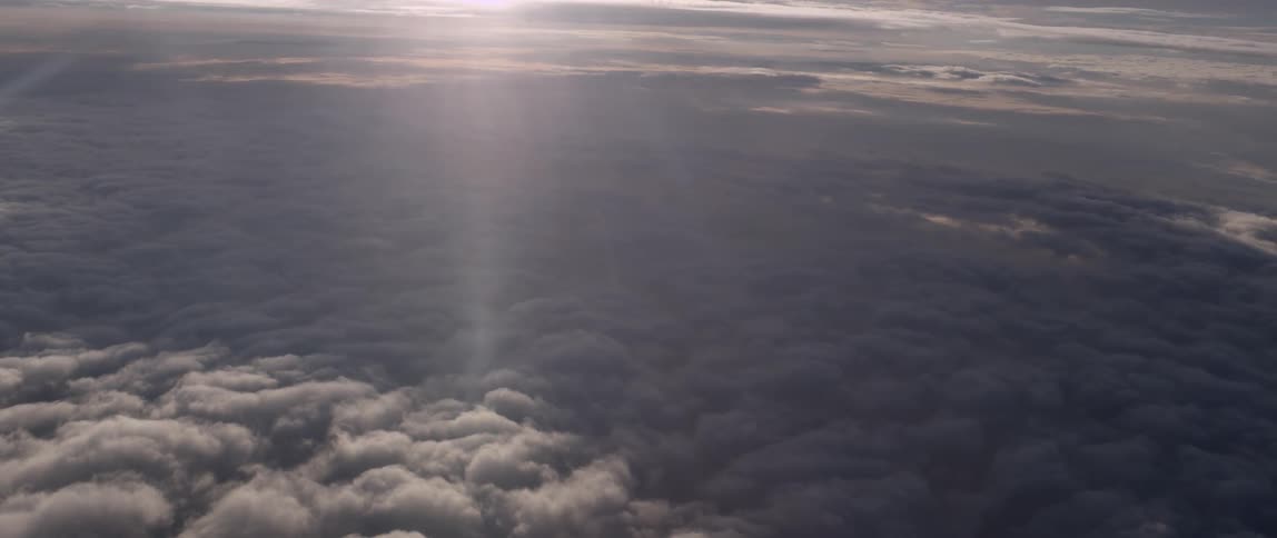 Aerial view of clouds in the sky