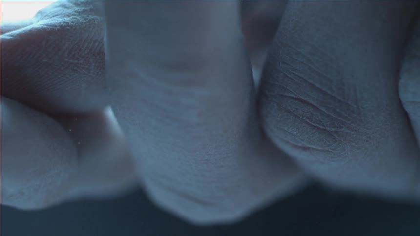 Up close of a person's hands