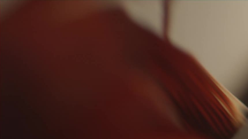A blurry red image