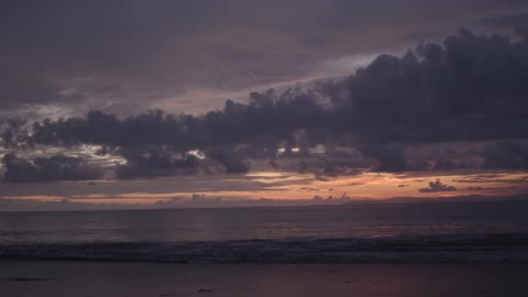 A cloudy sunset