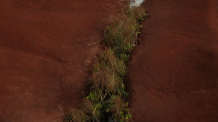 A river running through a mountain