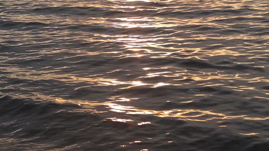 Sunlight reflecting off of the ocean