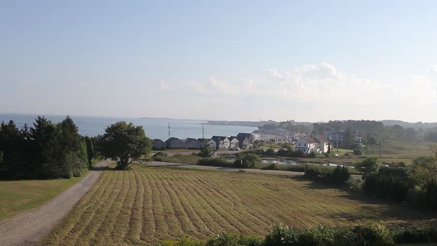 Aerial view of farmland