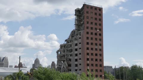 View of a ruined building