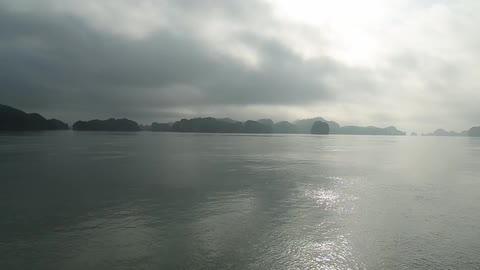 Sunlight reflecting off of the ocean