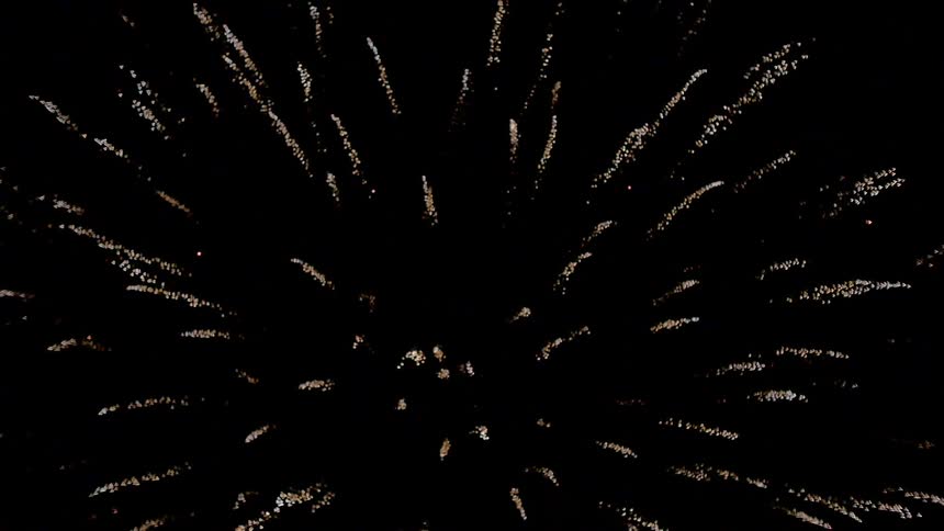Fireworks launch during a festival