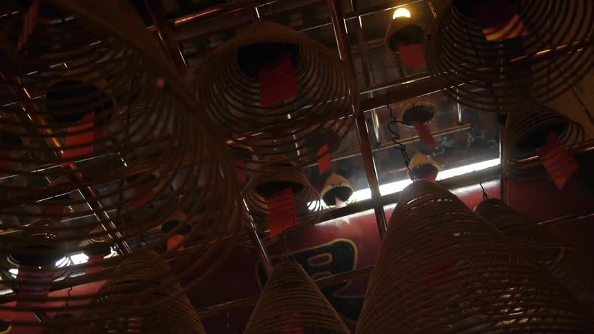 Cages and light in a factory