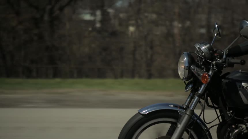 A person riding a motorcycle