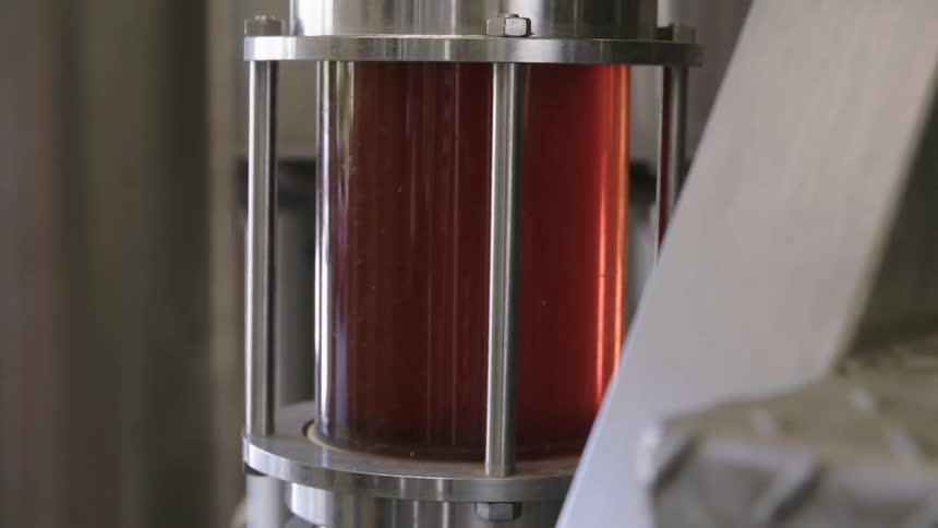 Liquid is shown in a container