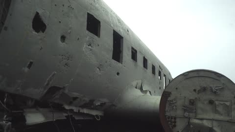 An abandoned airplane