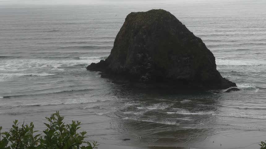 Looking out towards an island